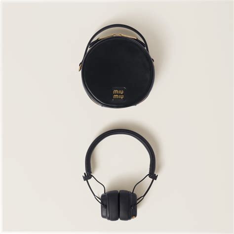 miu miu marshall headphones|Marshall X Miu Miu headphones with leather case.